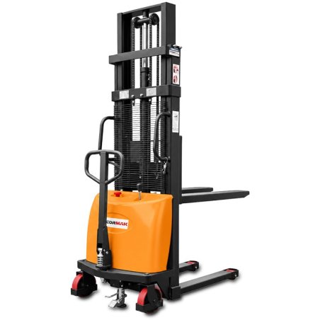 Empilhador de paletes semi-elétrico com mastro B1040 (capacidade de carga de 1000 kg, altura de elevação de 4000 mm)