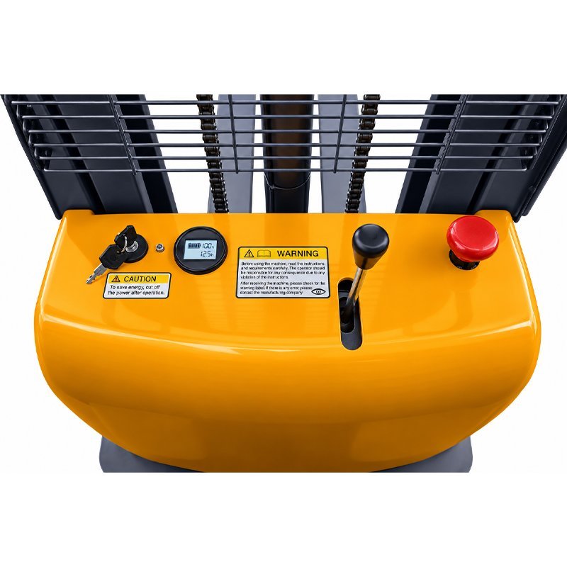 Empilhador de paletes semi-elétrico com mastro B1533 (capacidade de carga de 1500 kg, altura de elevação de 3300 mm)