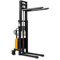 Empilhador de paletes semi-elétrico com mastro B1025 (capacidade de carga de 1000 kg, altura de elevação de 2500 mm)