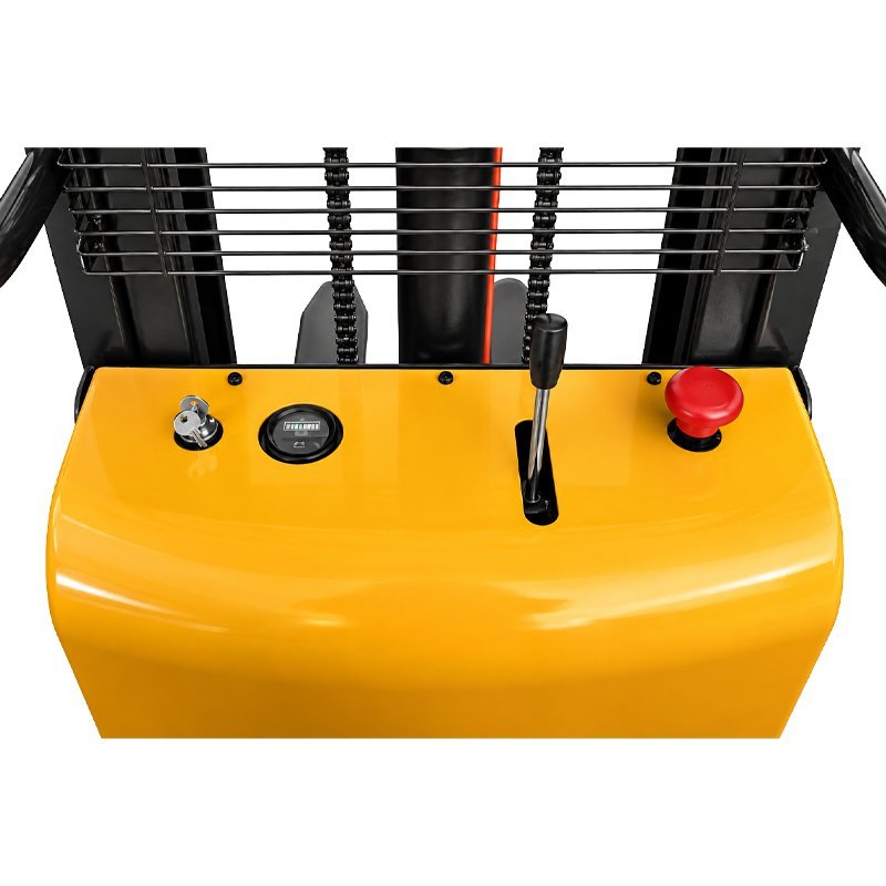 Empilhador de paletes semi-elétrico com mastro B1025 (capacidade de carga de 1000 kg, altura de elevação de 2500 mm)