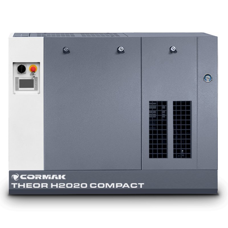 Compressor de alta pressão de parafuso de 22 kW - 20 bar COMPACT com secador para cortadoras a laser de fibra