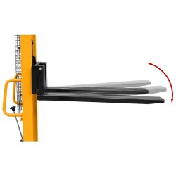 Empilhador de paletes com mastro P716 (capacidade de carga de 700 kg, altura de elevação de 1600 mm)