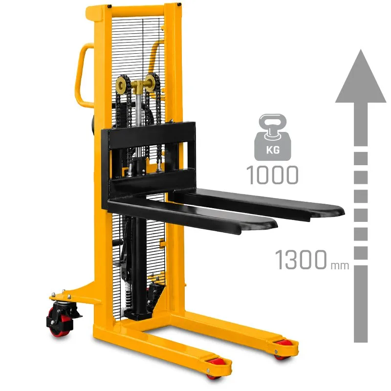 Porta-paletes com mastro WRHS 1013  (capacidade de carga de 1000 kg, altura de elevação de 1300 mm)