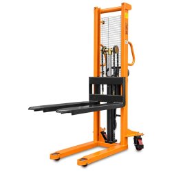 Empilhador manual de mastro WRHS 1610 (capacidade de carga de 1000 kg, altura de elevação de 1600 mm)