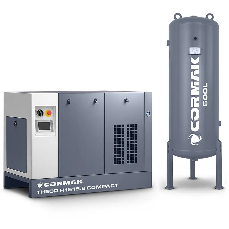 Kompresor wysokociśnieniowy sprężarka śrubowa 15kW 15,8bar COMPACT z osuszaczem i zbiornikiem 500L do wycinarek laserowych FIBER