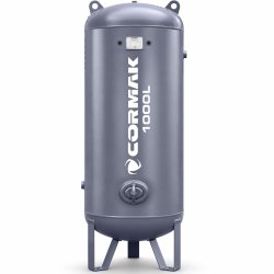 Reservatório vertical de ar comprimido para compressor, 25 bar, 1000 L