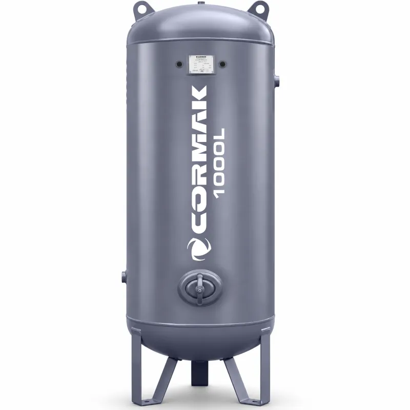 Reservatório vertical de ar comprimido para compressor, 25 bar, 1000 L