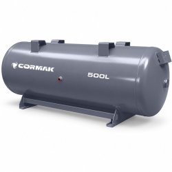 Reservatório de ar comprimido para compressor, 11 bar, 500 L, horizontal