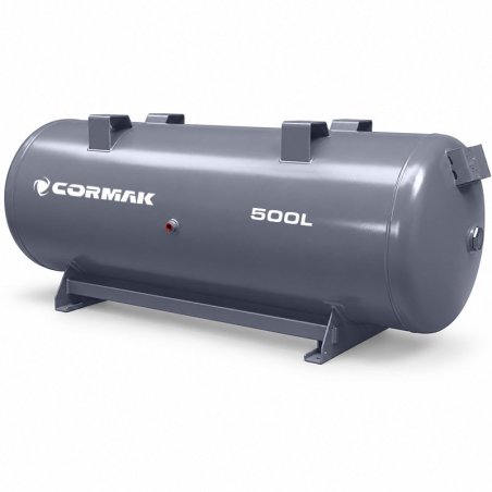 Reservatório de ar comprimido para compressor, 11 bar, 500 L, horizontal