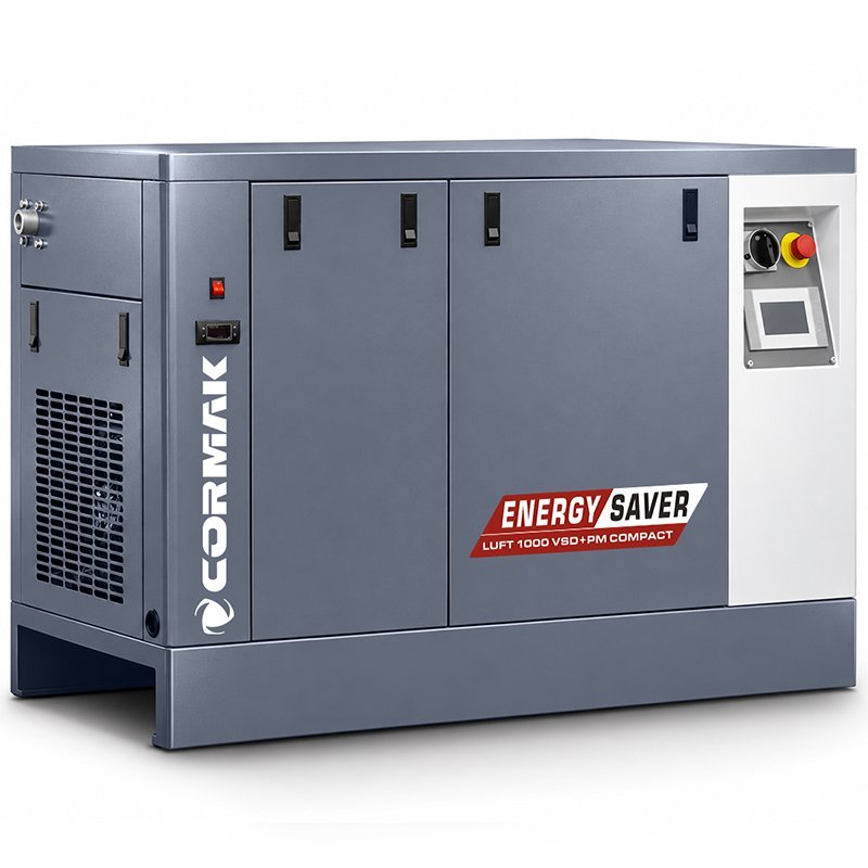 Compressor de parafuso com secador - LUFT 1000 VSD+PM COMPACT 7,5 kW - 950 l/min