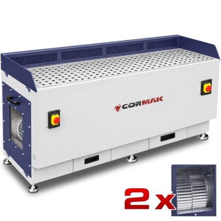 Mesa de esmerilagem com exaustão DT2200M para metal