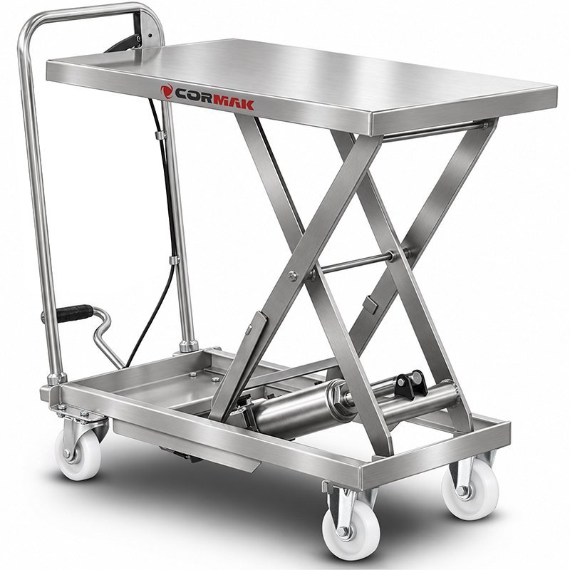 Carro elevador de plataforma tipo tesoura TA15B (capacidade de carga de 150 kg, altura de elevação de 745 mm)
