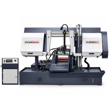 Cópia de Cortadora automática de fita em coluna, serra de fita para metal CORMAK H500SA