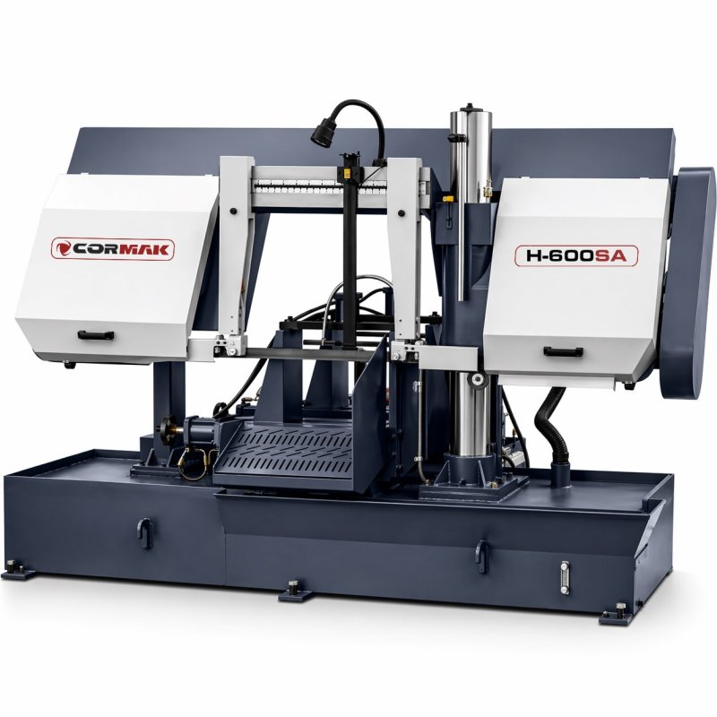 Cópia de Cortadora automática de fita em coluna, serra de fita para metal CORMAK H500SA