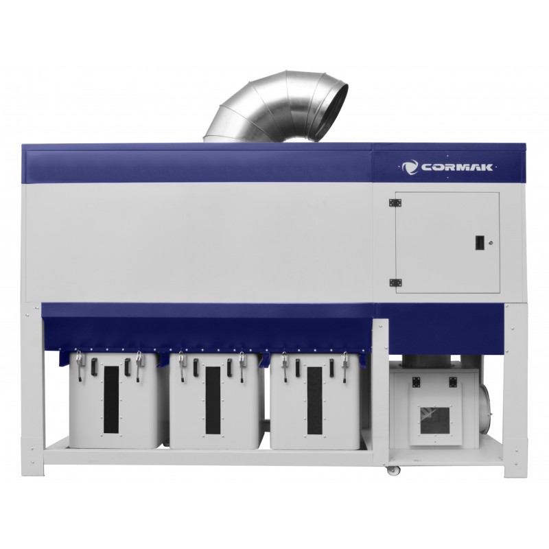 Aspirador industrial para poeiras e aparas de madeira CORMAK DCV11300 TC VIBER