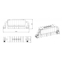 Aspirador industrial para aparas e serradura Vibra Motor DCV39150 m³/h