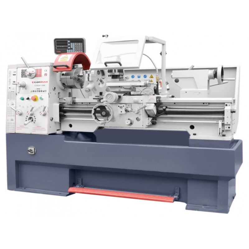 Torno universal convencional CORMAK 410 x 1000 + lâminas + espiga rotativa