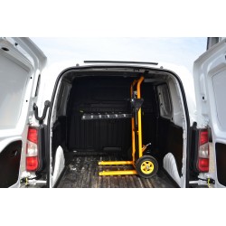 Carrinho de transporte WLTC com garfos com roletes (capacidade de carga de 200 kg, altura de elevação de 900 mm)