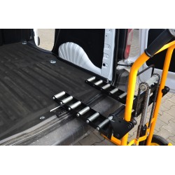 Carrinho de transporte WLTC com garfos com roletes (capacidade de carga de 200 kg, altura de elevação de 900 mm)